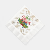 Frohe Weihnachten, Urlaubsplanung, Serviette (Ecke)