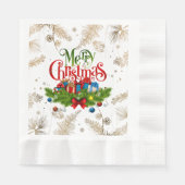 Frohe Weihnachten, Urlaubsplanung, Serviette (Vorderseite)