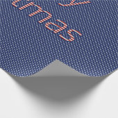 Frohe Weihnachten US Flagge Elegant Geschenkpapier (Ecke)