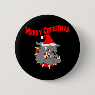 Frohe Weihnachten USMC-Teufel-Hund Button