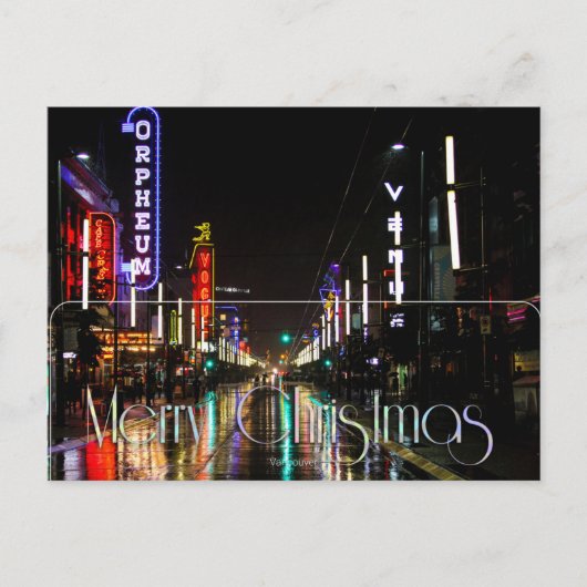 Frohe Weihnachten, Vancouver, Postkarte (Vorderseite)