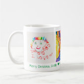 Frohe Weihnachten Vater 3 Foto Custom Kid's Art Kaffeetasse (Links)