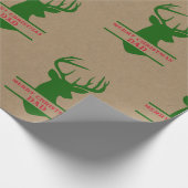 Frohe Weihnachten Vater- braune Kunsthandwerk Geschenkpapier (Ecke)