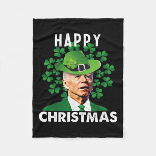 Frohe Weihnachten Verwirrt Lustig Joe Biden St Pat Fleecedecke