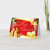 Frohe Weihnachten verzieren Geschenke (Vorderseite)