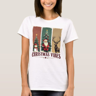 Frohe Weihnachten Vibes nur Weihnachten T-Shirt