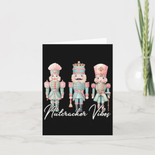 Frohe Weihnachten Vibes Nutcracker Ballet Peace Xm Karte