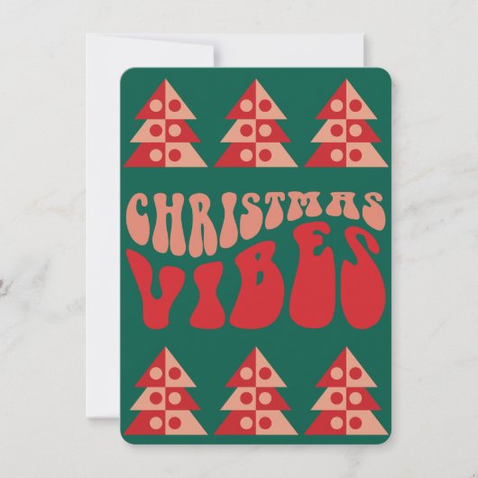 Frohe Weihnachten Vibes Retro (Vorderseite)