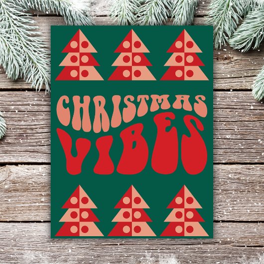 Frohe Weihnachten Vibes Retro