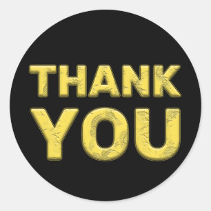 Frohe Weihnachten Vielen Dank, Sticker! Runder Aufkleber