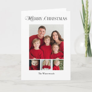 Frohe Weihnachten Vier-Foto-Design