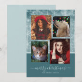 Frohe Weihnachten Vier FotoCollage (Vorne/Hinten)