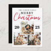 Frohe Weihnachten Vier FotoCollage (Vorne/Hinten)