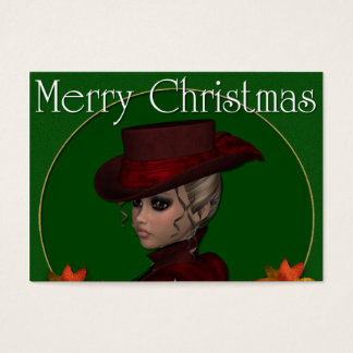 Frohe Weihnachten Viktorianische Lady 1 Holiday Ge