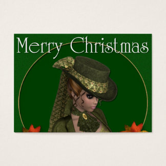 Frohe Weihnachten Viktorianische Lady 2 Holiday Ge