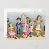 Frohe Weihnachten, Viktorianische Postkarte (Vorne/Hinten)