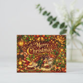 Frohe Weihnachten viktorianischer Feiertag (Stehend Vorderseite)