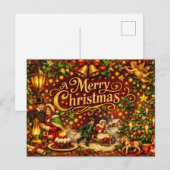 Frohe Weihnachten viktorianischer Feiertag (Vorne/Hinten)