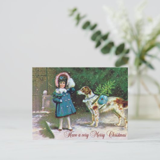 Frohe Weihnachten Vintag (Stehend Vorderseite)