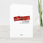 Frohe Weihnachten Vintag Art Deco Couple (Rückseite)