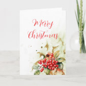 Frohe Weihnachten Vintag Karte (Vorderseite)