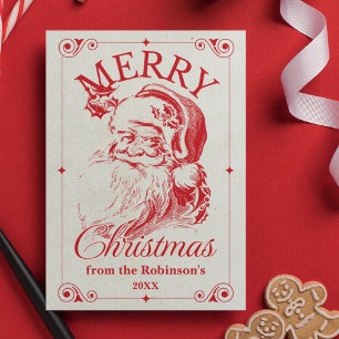 Frohe Weihnachten Vintag Name der Weihnachtsfamili