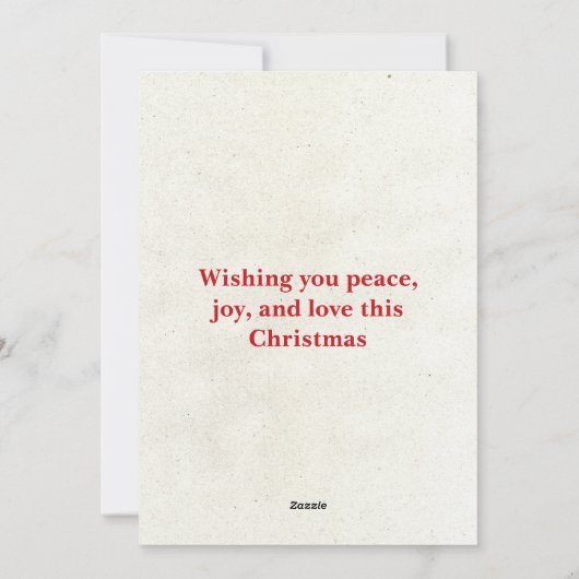 Frohe Weihnachten Vintag Name der Weihnachtsfamili (Rückseite)