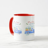 Frohe Weihnachten Vintag Pick up Truck Tasse (Vorderseite Links)