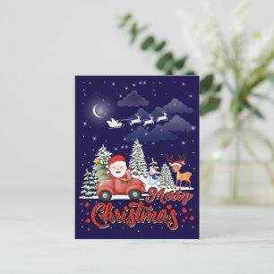 Frohe Weihnachten Vintag Red Santa Truck Geschenke