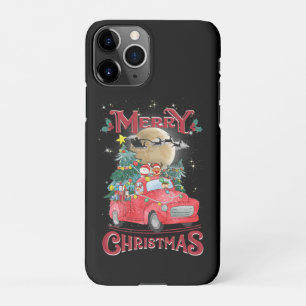 Frohe Weihnachten Vintag Red Santa Truck iPhone 11Pro Hülle