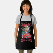 Frohe Weihnachten Vintag Red Santa Truck Schürze (Insitu)