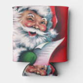 Frohe Weihnachten, Vintag, Retro, Weihnachtsmann, Dosenkühler (Vorderseite)