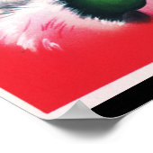 Frohe Weihnachten, Vintag, Retro, Weihnachtsmann, Poster (Ecke)