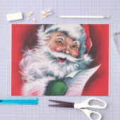 Frohe Weihnachten, Vintag, Retro, Weihnachtsmann, Seidenpapier (Handwerk)