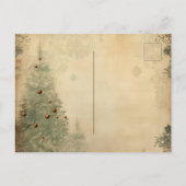 Frohe Weihnachten Vintag Rustikales Foto (Rückseite)