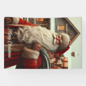 Frohe Weihnachten Vintag Santa Banner (Horizontal)