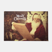 Frohe Weihnachten Vintag Santa Fußmatte (Vorderseite)