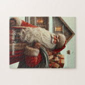 Frohe Weihnachten Vintag Santa Puzzle (Horizontal)