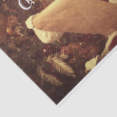 Frohe Weihnachten Vintag Santa Seidenpapier (Ausschnitt)