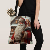 Frohe Weihnachten Vintag Santa Tasche (Von Nahem)