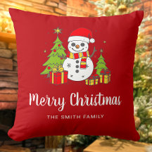 Frohe Weihnachten Vintag Tree Snowman Personalisie