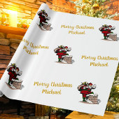 Frohe Weihnachten Vintag Weihnachten Individuelle  Geschenkpapier