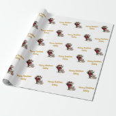 Frohe Weihnachten Vintag Weihnachten Individuelle Geschenkpapier (Ungerollt)