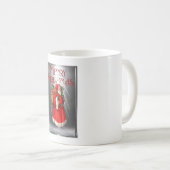 Frohe Weihnachten Vintag Weihnachtsdesign Kaffeetasse (VorderseiteRechts)