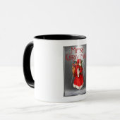 Frohe Weihnachten Vintag Weihnachtsdesign Tasse (Vorderseite Links)