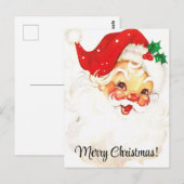 Frohe Weihnachten Vintag Weihnachtszeit Postkarte (Vorne/Hinten)