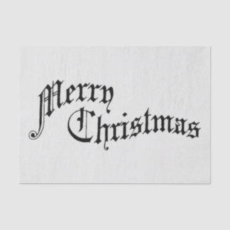 Frohe Weihnachten Vintage altmodische Typografie Seidenpapier