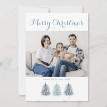 Frohe Weihnachten Vintage Bäume Foto