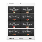 Frohe Weihnachten Vintage Chalkboard (Vorne)