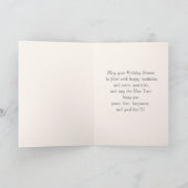 Frohe Weihnachten. Vintage Christmas Angel Feiertagskarte (Innenseite)